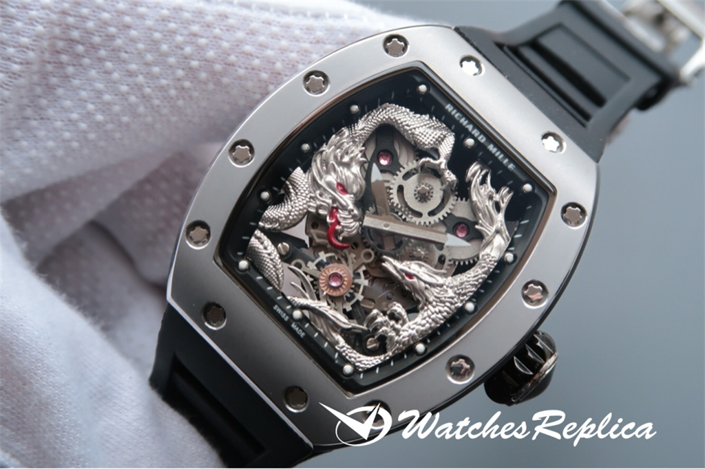 Caldo A Buon Mercato Richard Mille RM57-01 L'Ultima "Jackie Chan Series" Dragon E Phoenix Orologi Replica-1