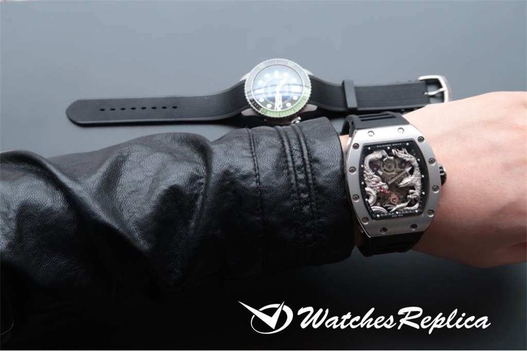 Caldo A Buon Mercato Richard Mille RM57-01 L'Ultima "Jackie Chan Series" Dragon E Phoenix Orologi Replica-7