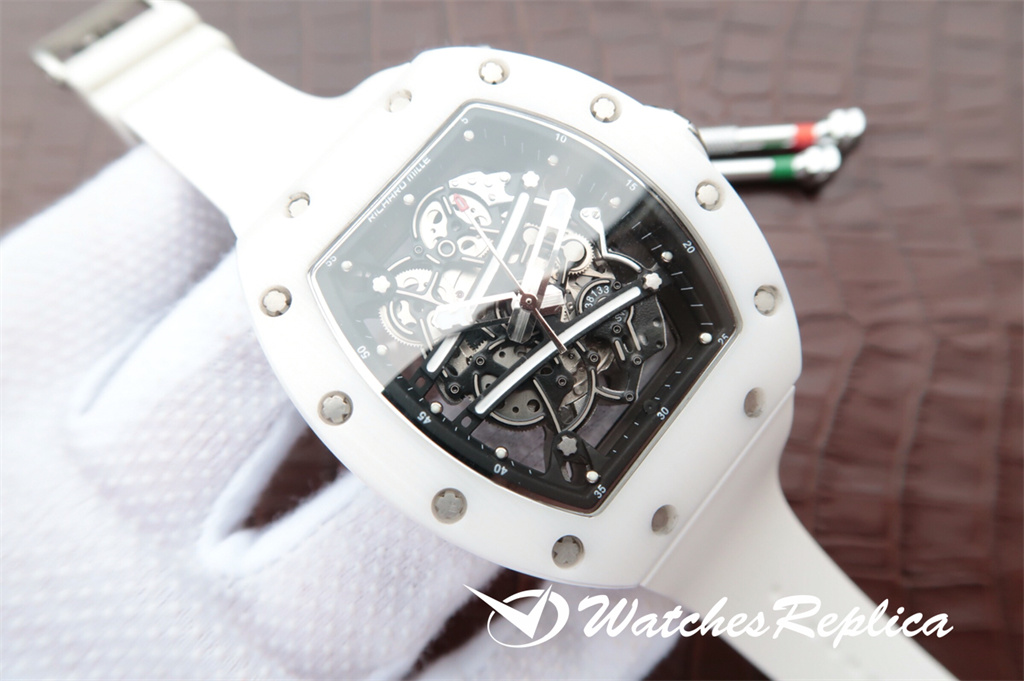 Design Esatto Richard Mille RM Tzp Tetragonal Zirconia Orologi Replica In Porcellana In Porcellana-3