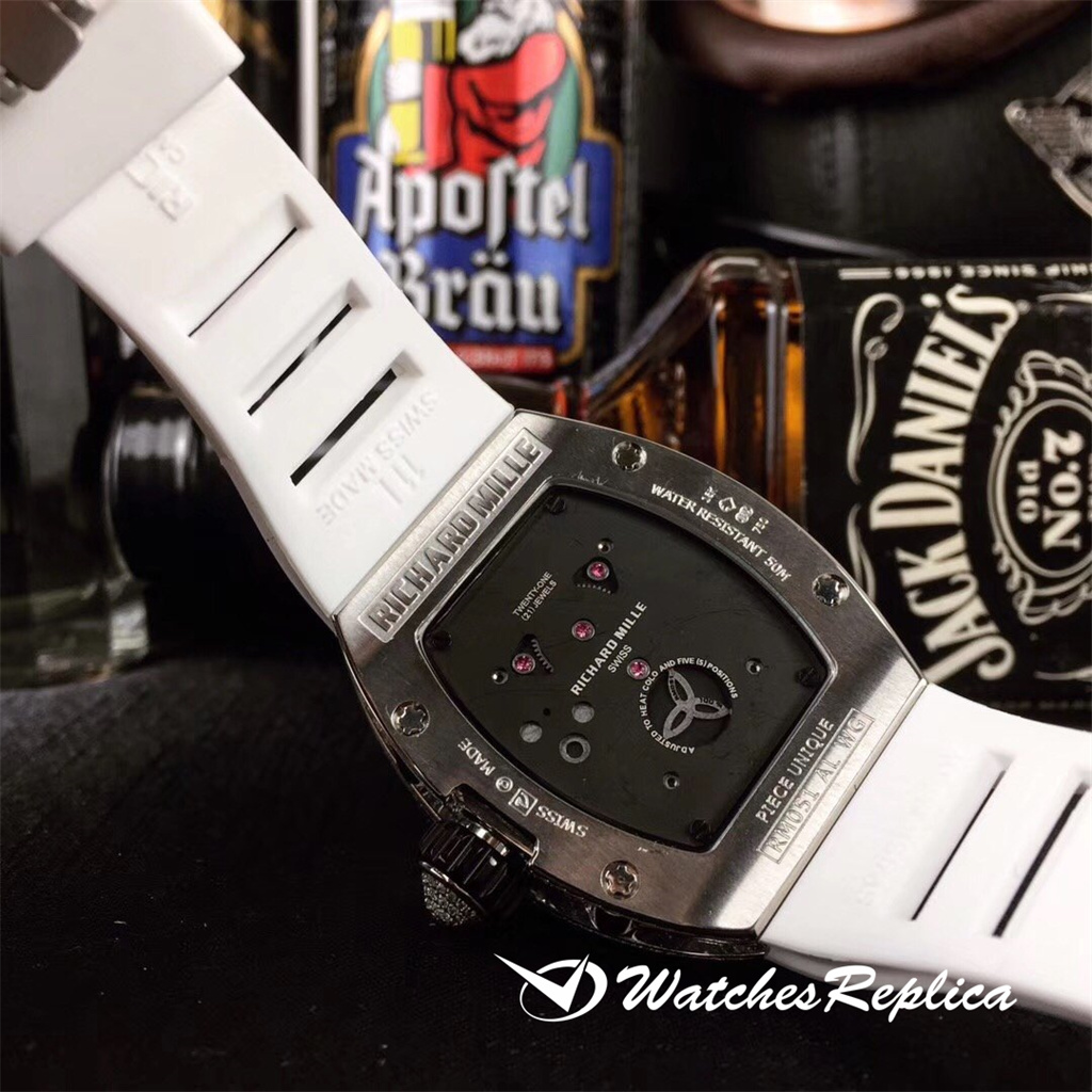 AAA Richard Mille Starry Cech Square Diamond + Swarovski Super Diamond Version Orologi Replica-4