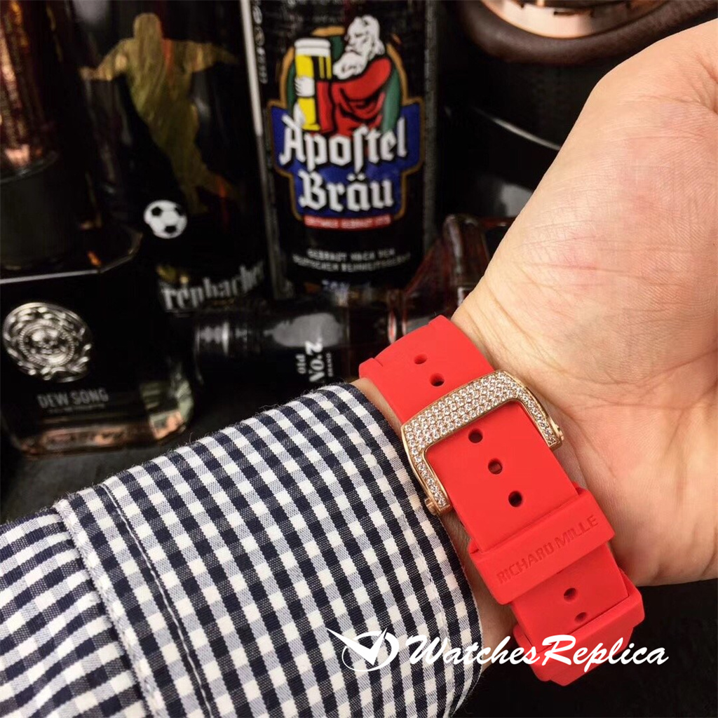 Richard Mille Starry Cech Square Diamond + Swarovski Super Diamond Version Orologi Replica-3
