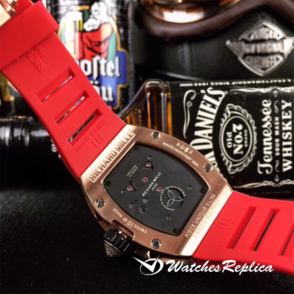Richard Mille Starry Cech Square Diamond + Swarovski Super Diamond Version Orologi Replica-4