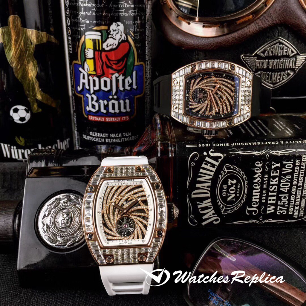 Richard Mille Starry Cech Square Diamond + Swarovski Super Diamond Version Orologi Replica-7