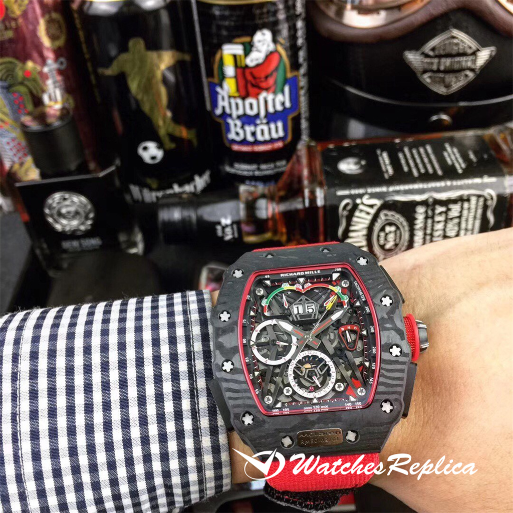 Richard Mille RM011 Series Carbon Fibre Upgrade V2 Orologi Replica-5
