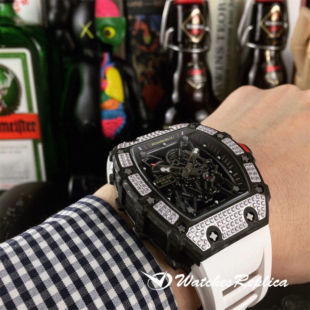 Richard Mille RM035-02 Nuovo Orologi Replica Da Bocche Ad Anello Di Diamanti-2