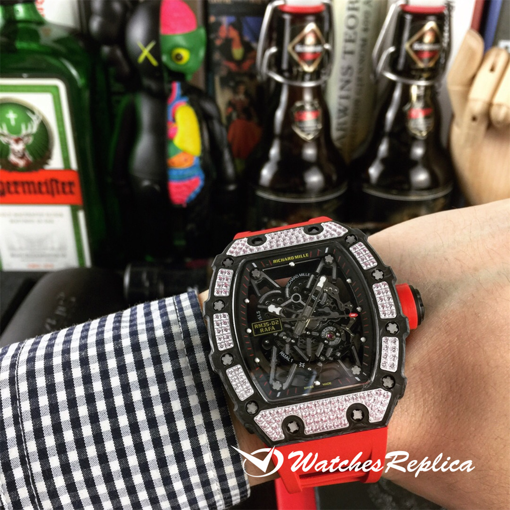 Richard Mille RM035-02 Nuovo Orologi Replica Da Bocche Ad Anello Di Diamanti-5