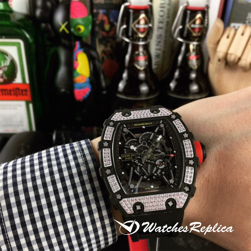 Richard Mille RM035-02 Nuovo Orologi Replica Da Bocche Ad Anello Di Diamanti-6