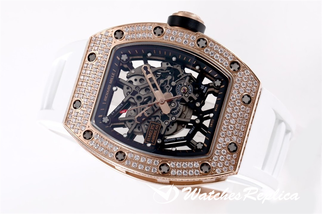 AAA Richard Mille RM035 Americas "American Bull" Orologi Replica Per Diamanti Diffuso Di Lusso CoMMemorativo-3