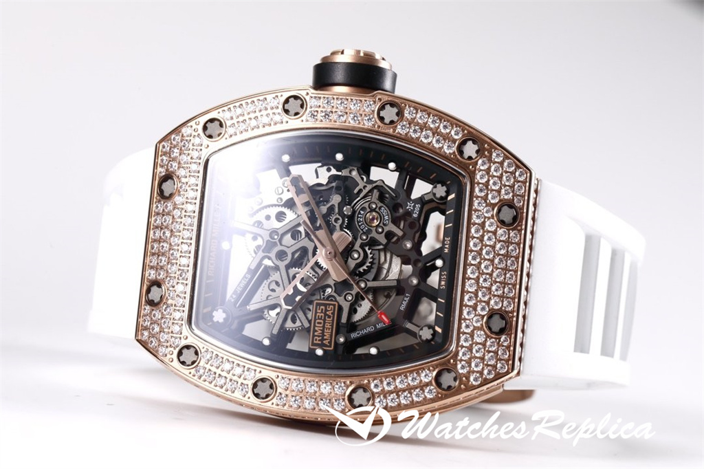 AAA Richard Mille RM035 Americas "American Bull" Orologi Replica Per Diamanti Diffuso Di Lusso CoMMemorativo-6