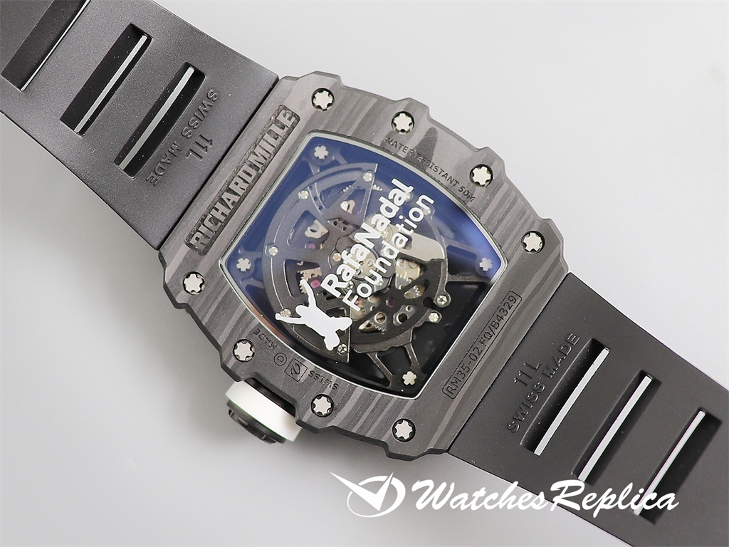 AAA Quality Richard Mille RM035 V3 Versione Aggiornata Dell'Originale Carbon Fibre Orologi Replica-7