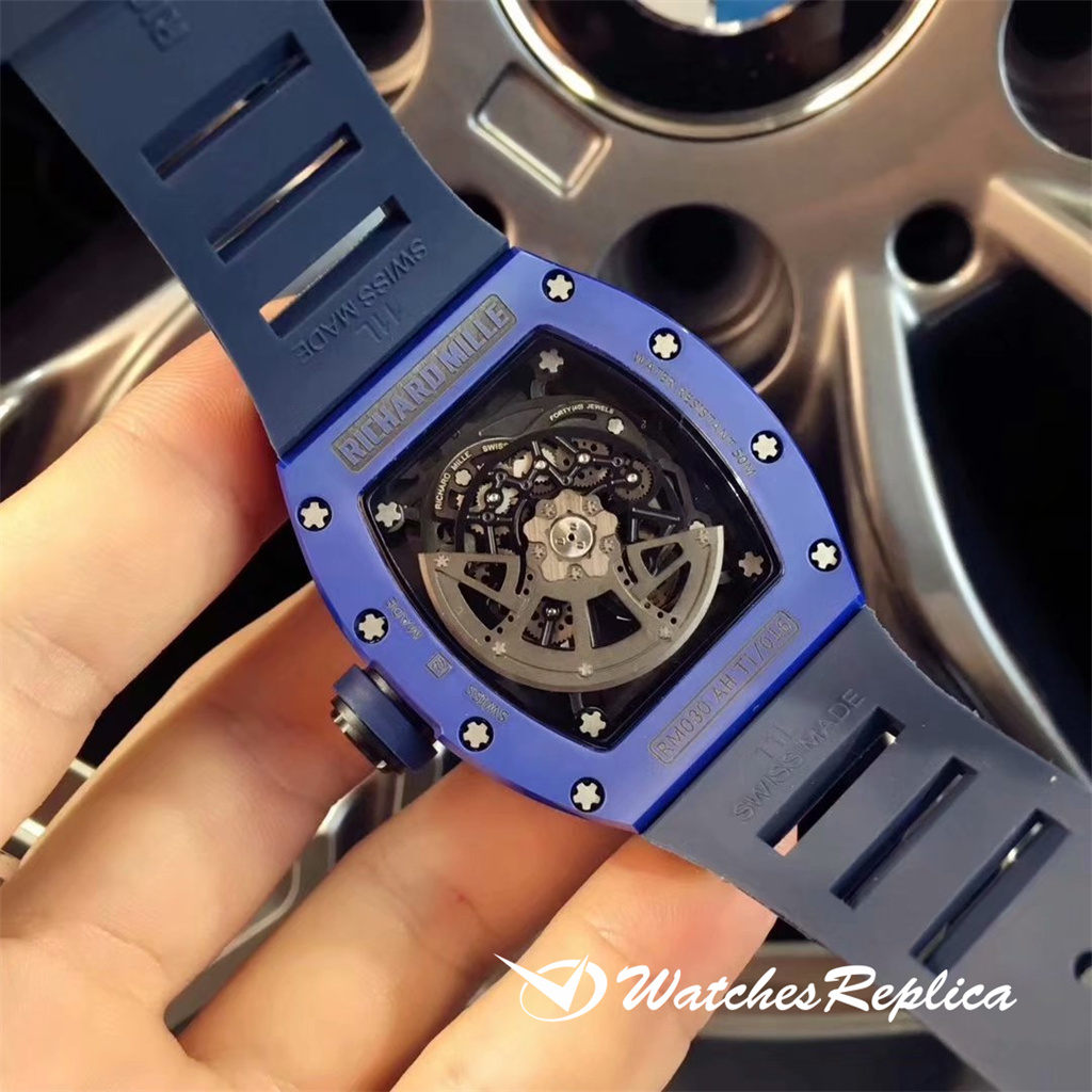 Richard Mille RM030 blu Ceramic Americas Special Edition Orologi Replica-8