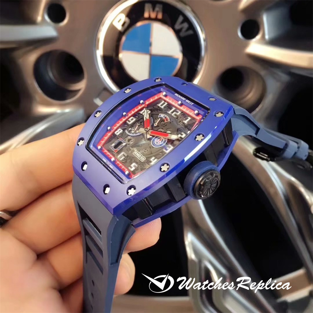 Richard Mille RM030 blu Ceramic Americas Special Edition Orologi Replica-16
