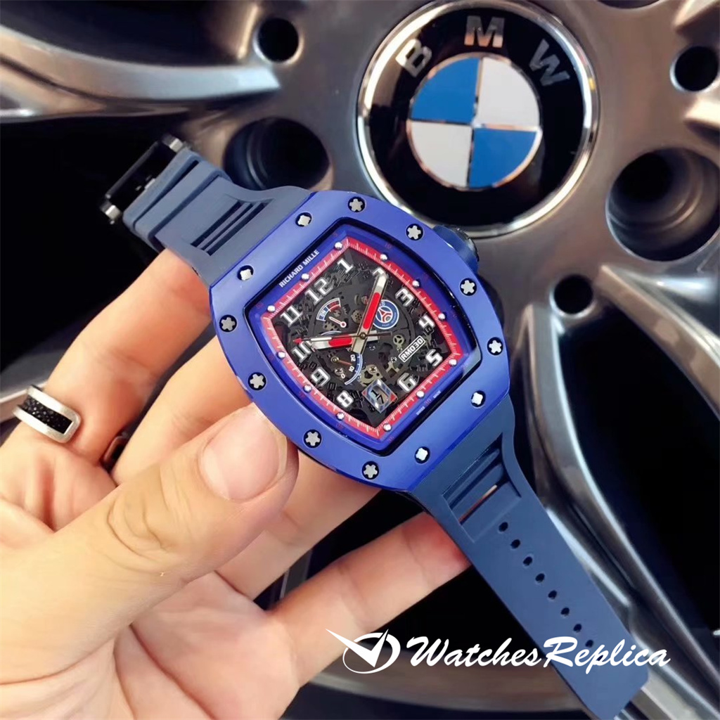 Richard Mille RM030 blu Ceramic Americas Special Edition Orologi Replica-15