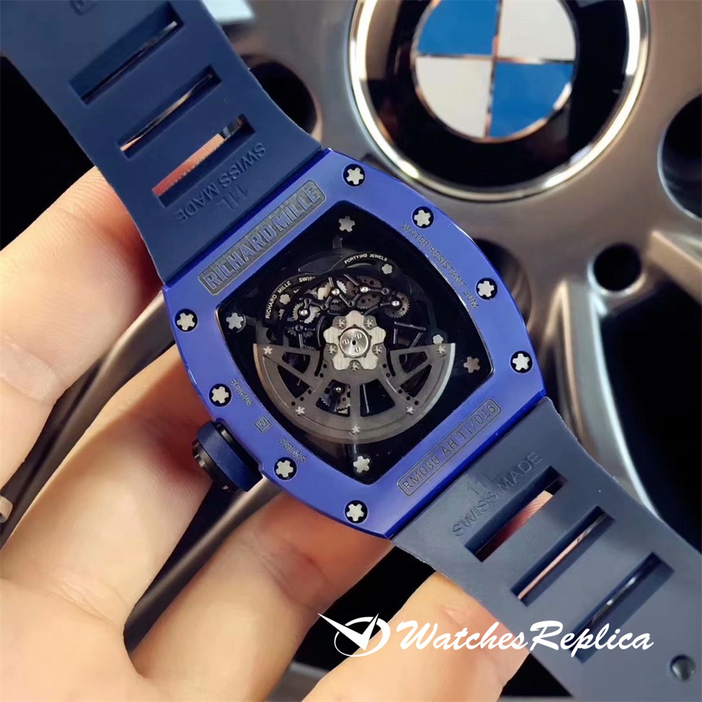 Richard Mille RM030 blu Ceramic Americas Special Edition Orologi Replica-17