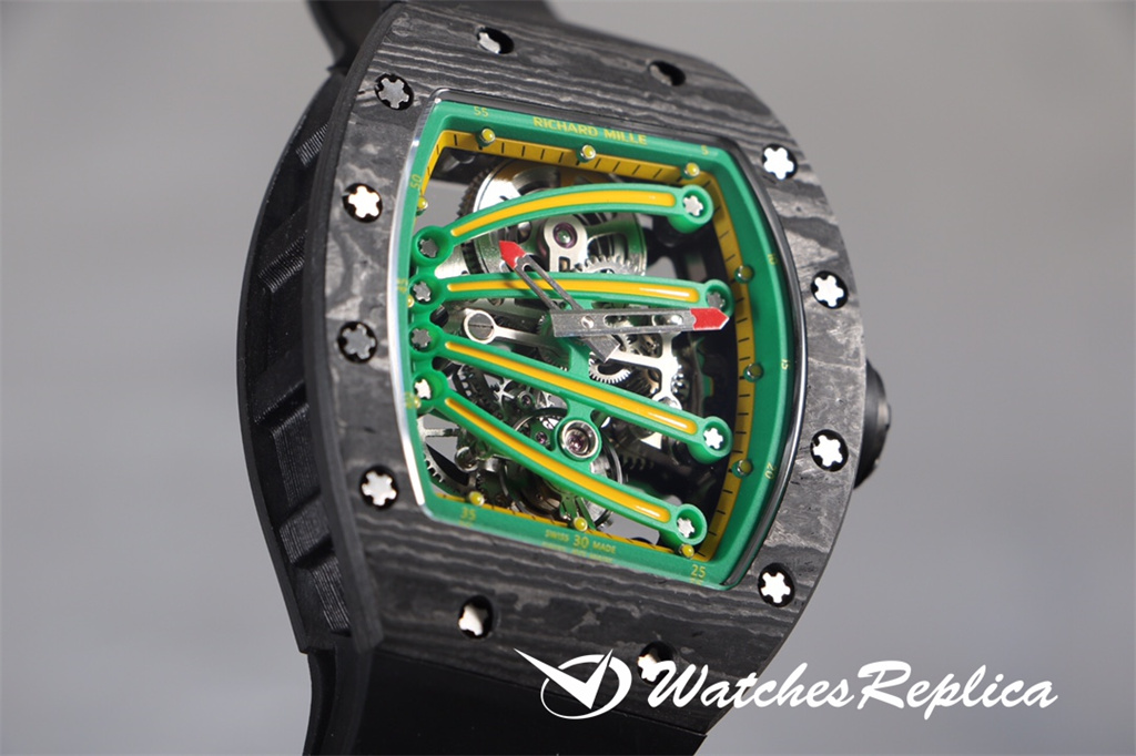 AAA Quality Richard Mille RM59-01 Tourbillon Green Lizard Orologi Replica-1