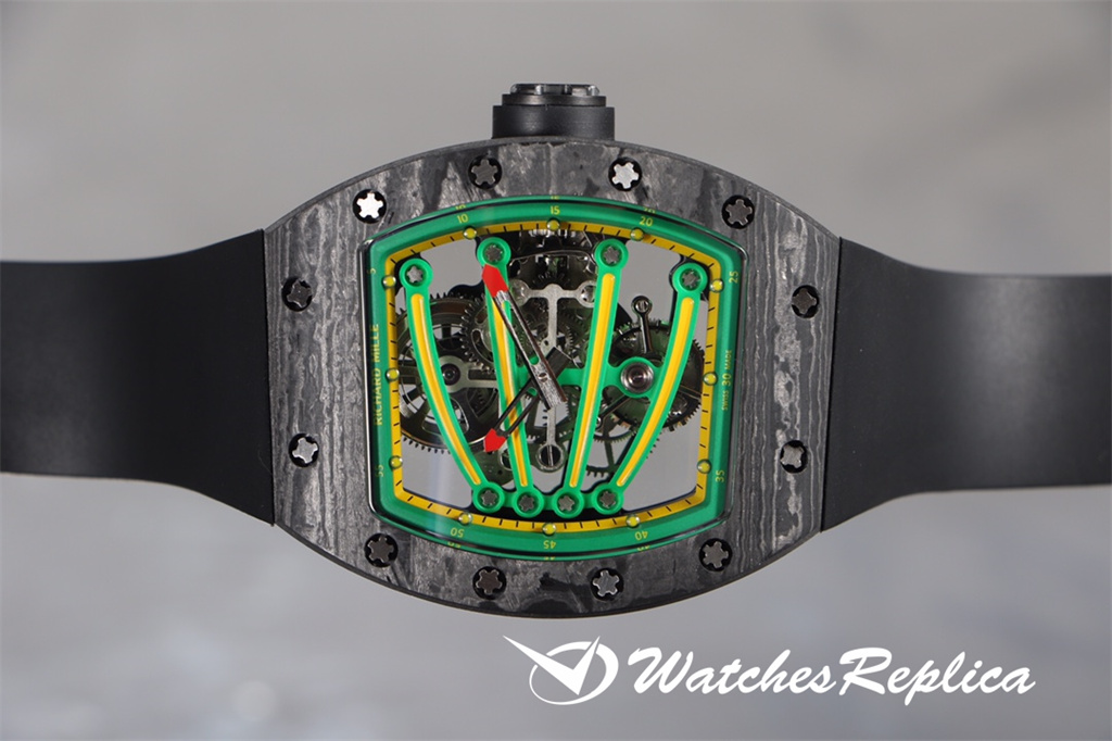 AAA Quality Richard Mille RM59-01 Tourbillon Green Lizard Orologi Replica-2