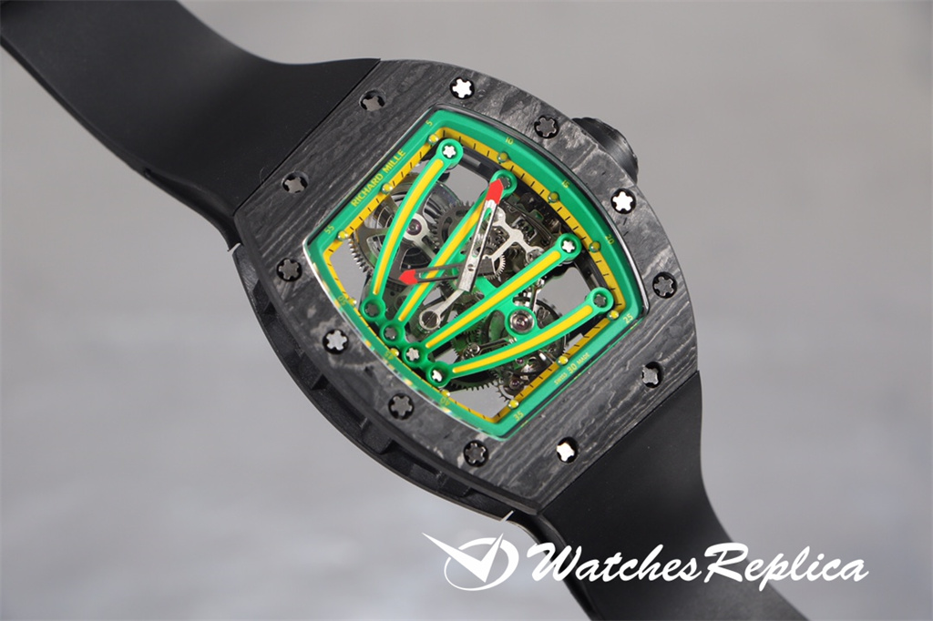 AAA Quality Richard Mille RM59-01 Tourbillon Green Lizard Orologi Replica-4