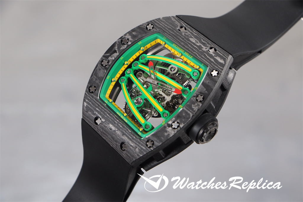 AAA Quality Richard Mille RM59-01 Tourbillon Green Lizard Orologi Replica-3