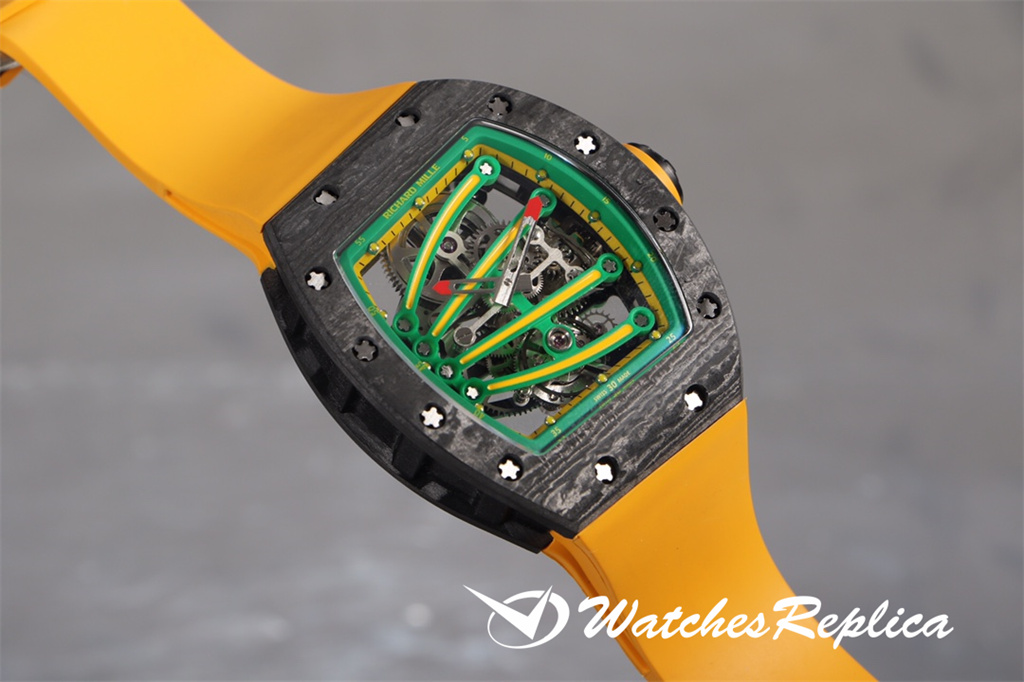Hot Economici Richard Mille RM59-01 Tourbillon Green Lizard Orologi Replica-1