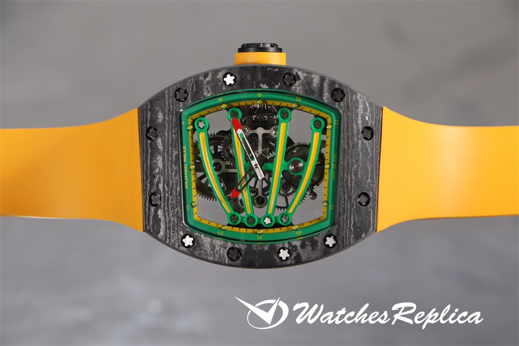 Hot Economici Richard Mille RM59-01 Tourbillon Green Lizard Orologi Replica-3