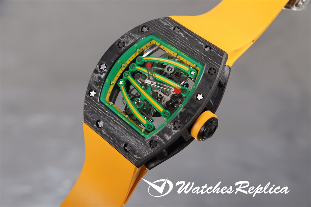 Hot Economici Richard Mille RM59-01 Tourbillon Green Lizard Orologi Replica-2