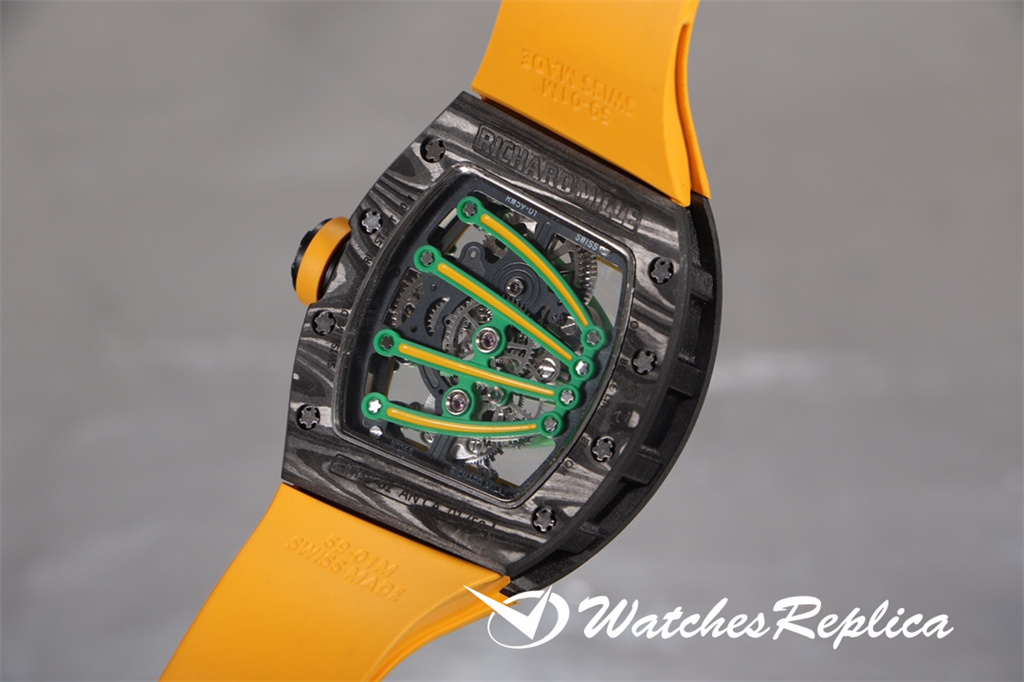 Hot Economici Richard Mille RM59-01 Tourbillon Green Lizard Orologi Replica-6