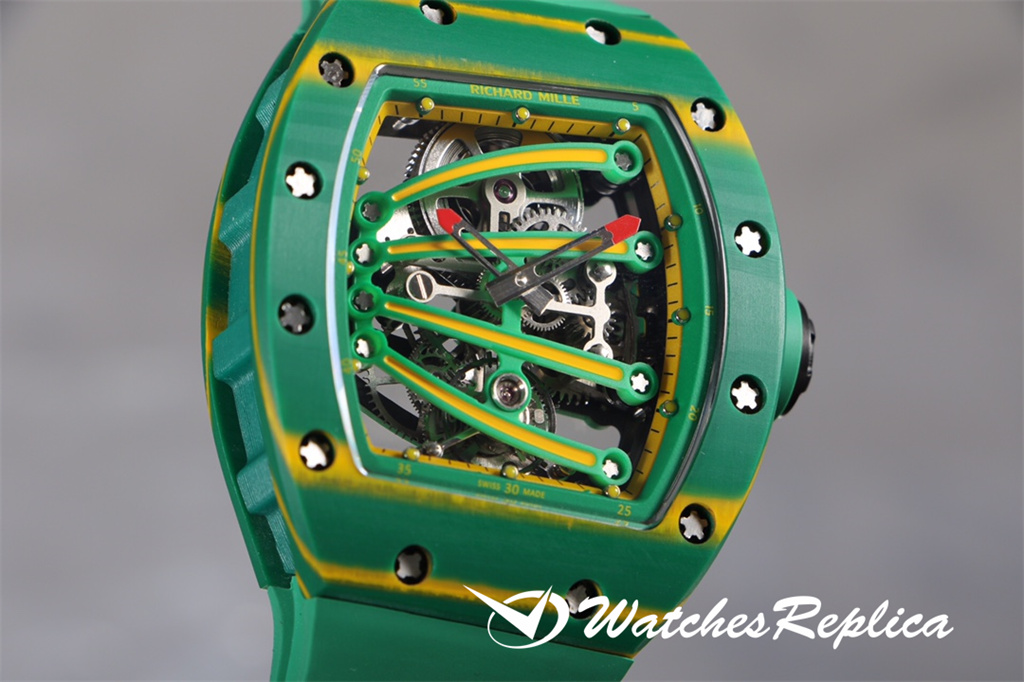 Migliore Richard Mille RM59-01 Tourbillon Green Lizard Orologi Replica-2