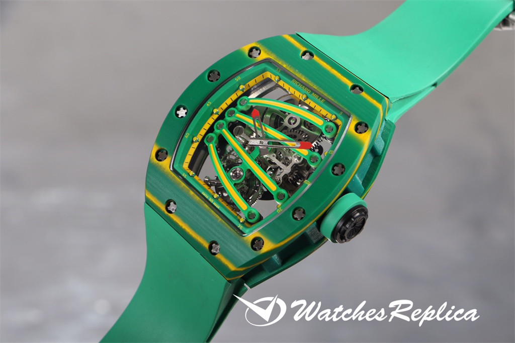 Migliore Richard Mille RM59-01 Tourbillon Green Lizard Orologi Replica-4