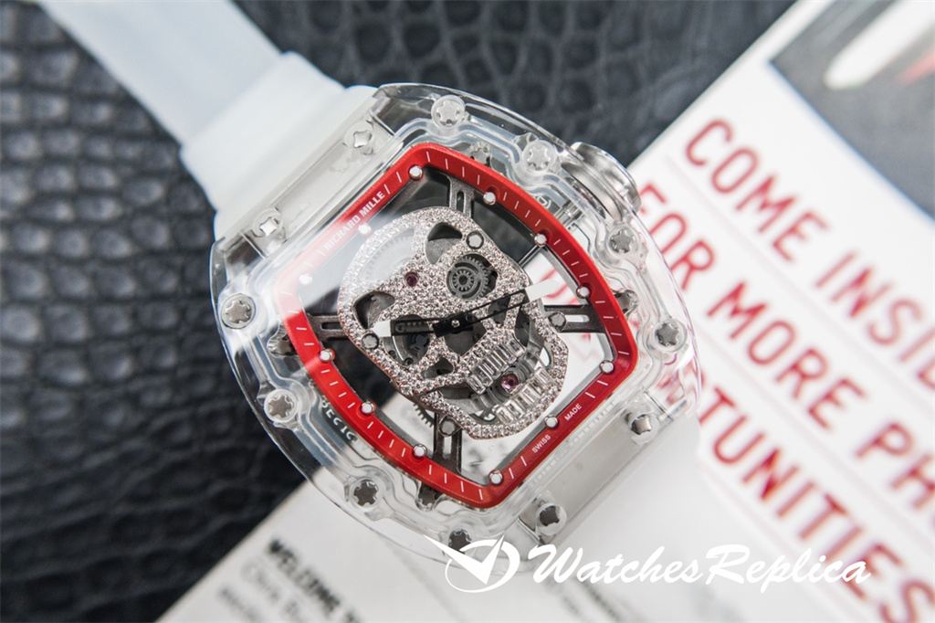 Richard Mille RM052 Cesto Skull Serie Crystal Series Trasparente-2