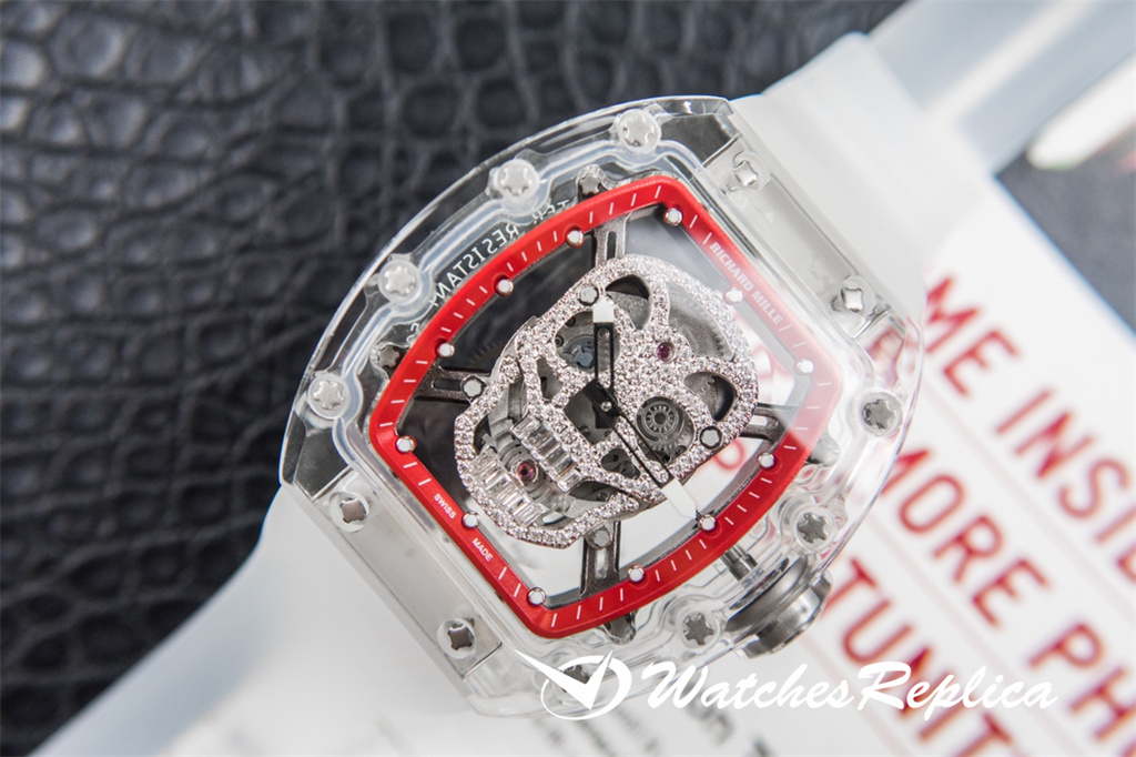 Richard Mille RM052 Cesto Skull Serie Crystal Series Trasparente-1