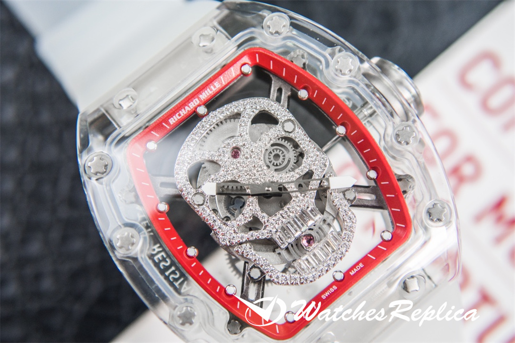 Richard Mille RM052 Cesto Skull Serie Crystal Series Trasparente-4