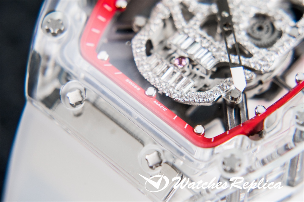 Richard Mille RM052 Cesto Skull Serie Crystal Series Trasparente-5
