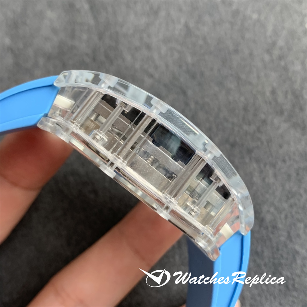 Richard Mille RM053-02 Orologi Replica Crystal Series Trasparente Tourbillon-4