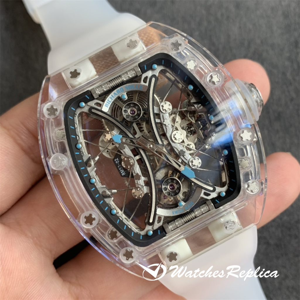 Richard Mille RM053-02 Orologi Replica Crystal Series Trasparente Tourbillon-1