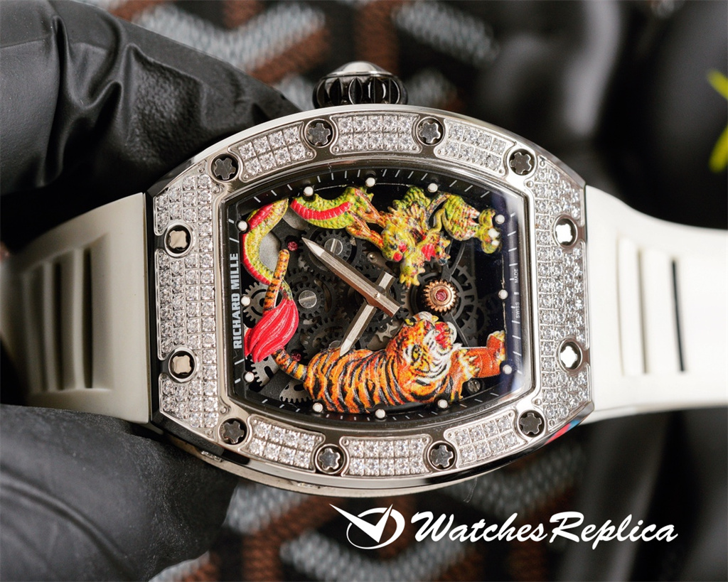 AAA Quality Richard Mille RM51-01 Dragon Tiger Tourbillon Orologi Replica-1