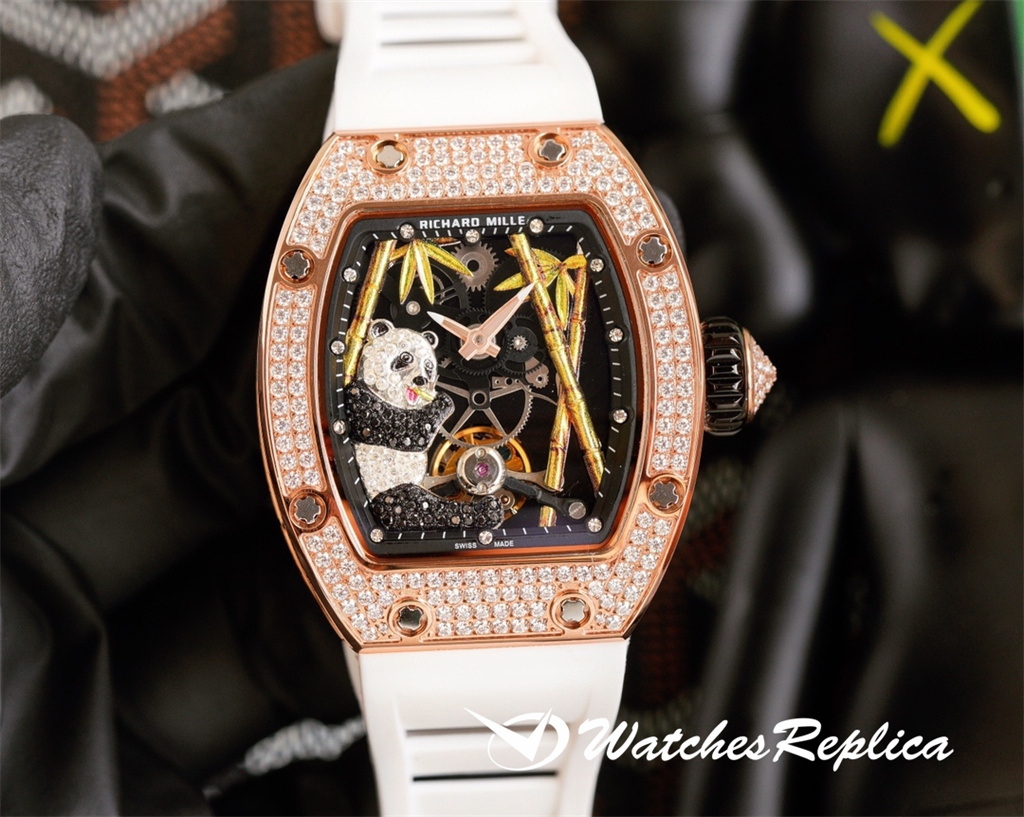 AAA Quality Richard Mille RM 26-01 National Treasure Panda Gioielli Orologi Replica-2