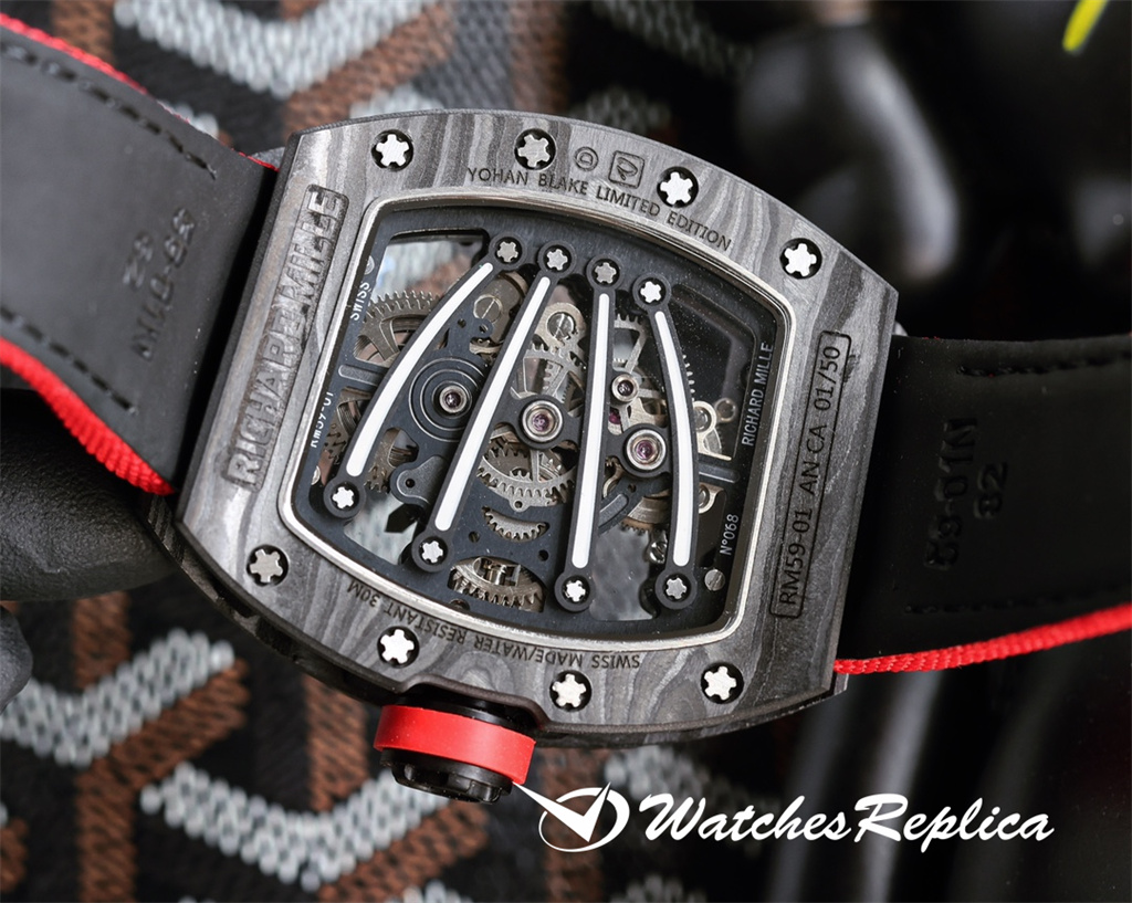Richard Mille 59-01 Green Lizard Orologi Replica-7