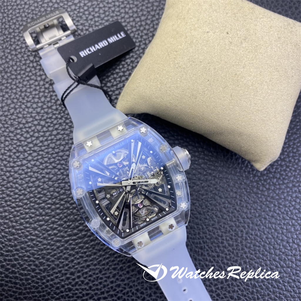 Richard Mille RM12-01 Tourbillon Sapphire Transparent Edition Orologi Replica-5