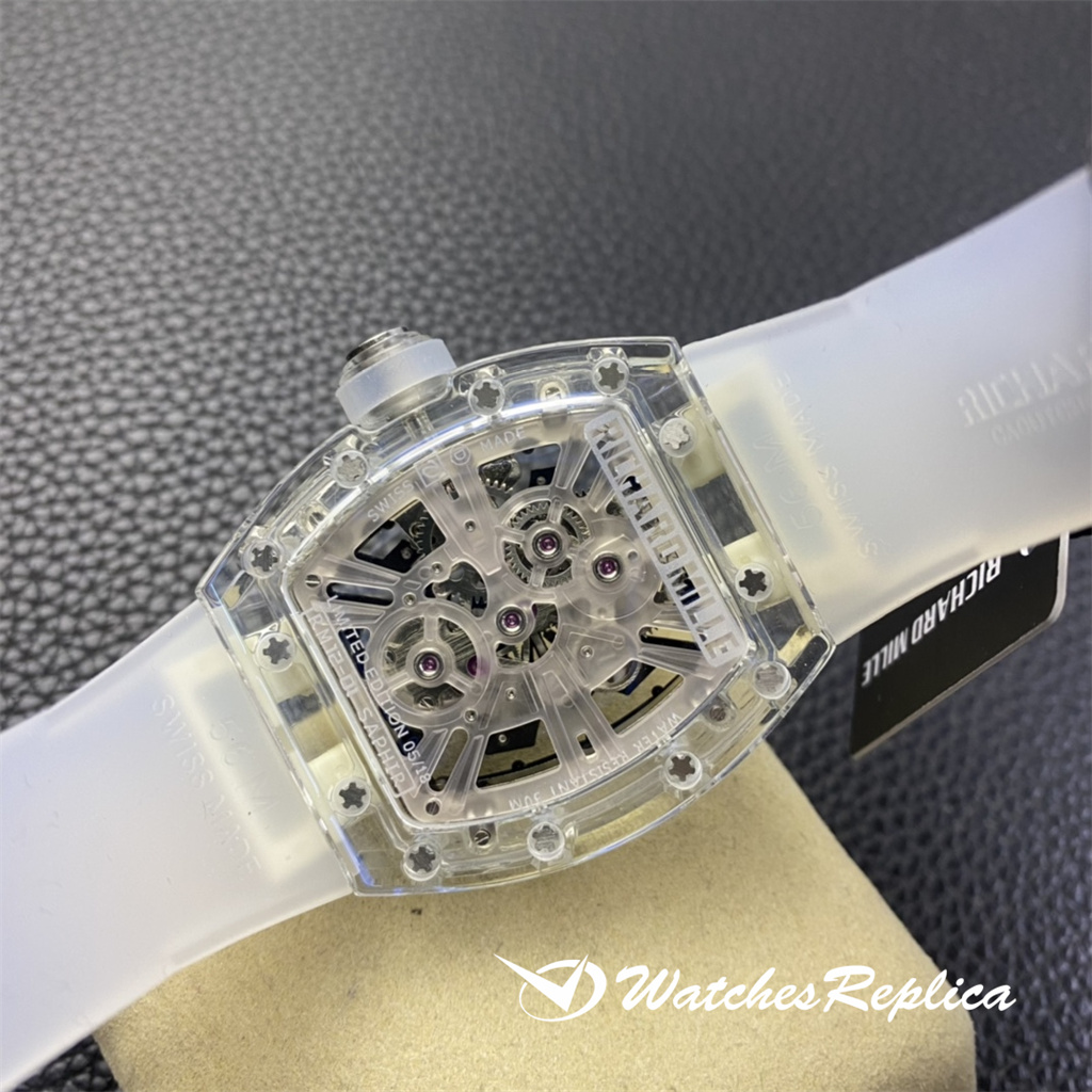 Richard Mille RM12-01 Tourbillon Sapphire Transparent Edition Orologi Replica-7