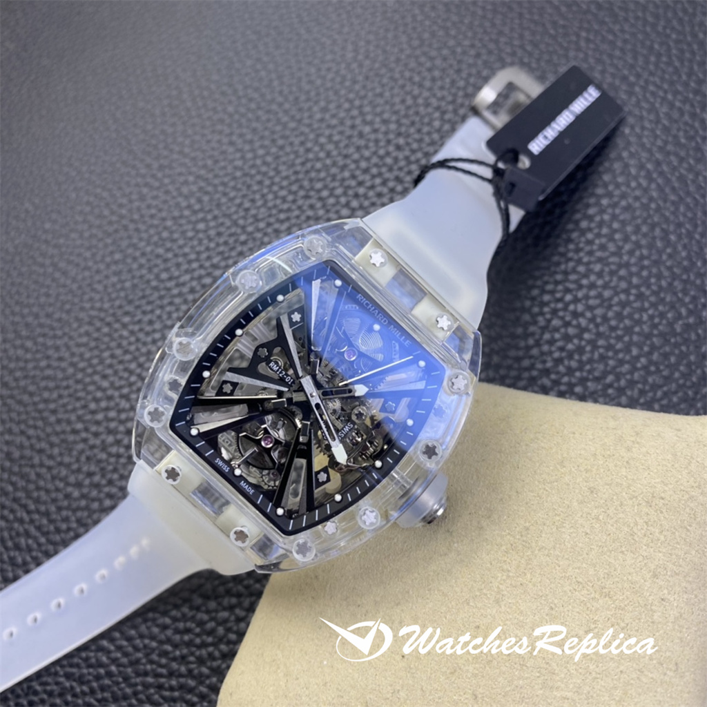Richard Mille RM12-01 Tourbillon Sapphire Transparent Edition Orologi Replica-6