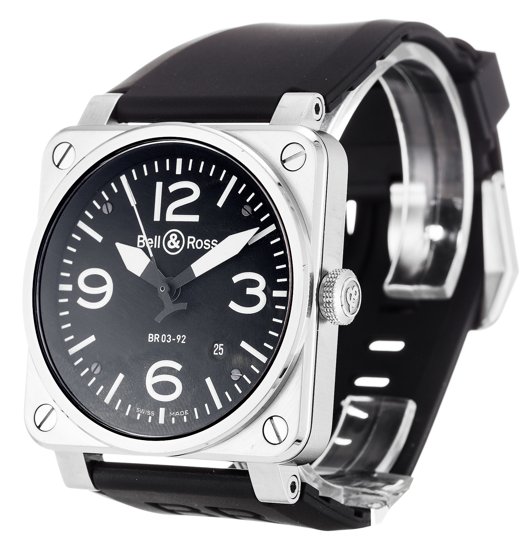 Bell E Ross Br03-92 Numero Di Quadrante Nero-1
