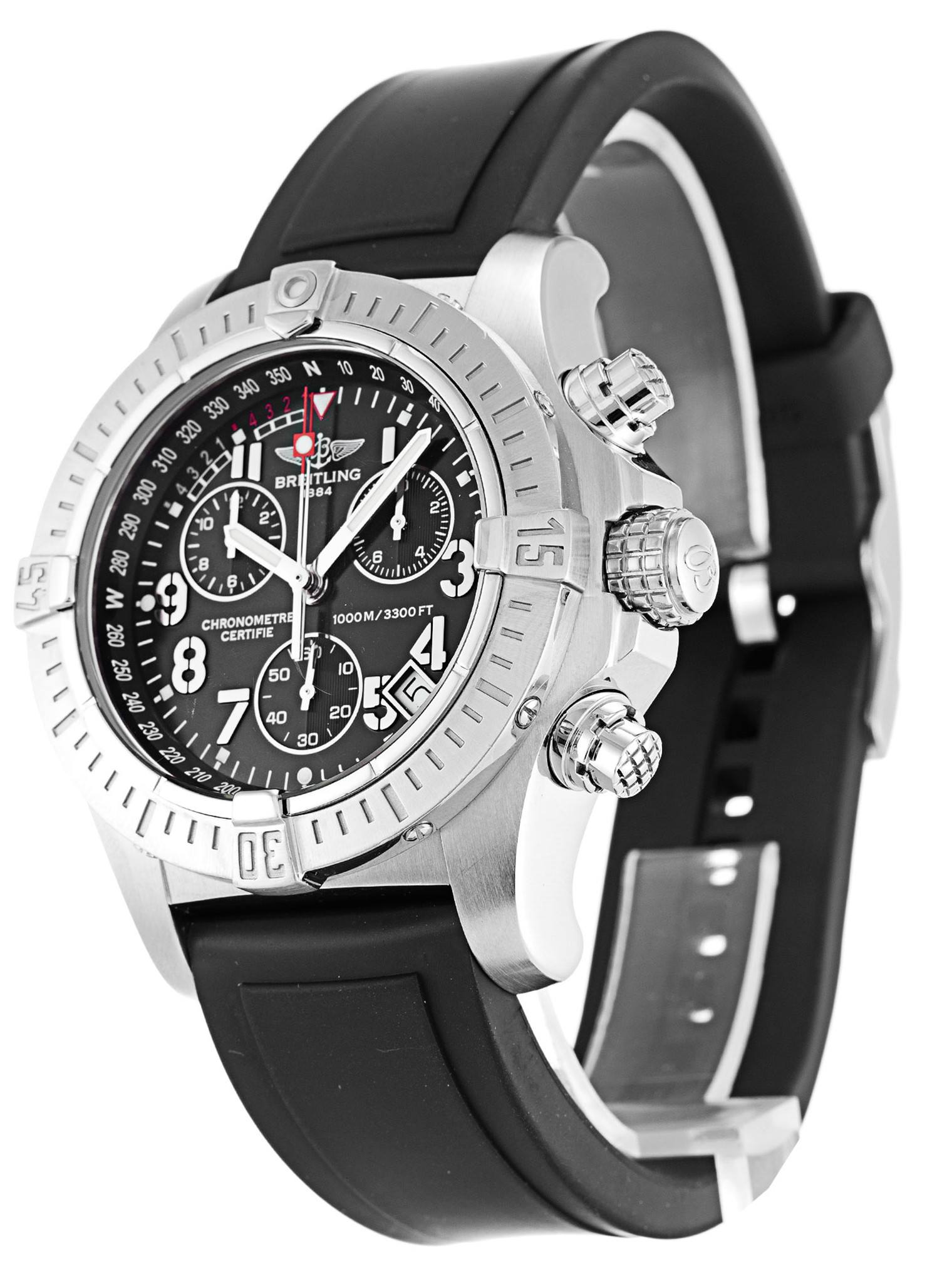 Breitling Avenger Seawolf Quadrante nero Number Marker A73390 45.4MM-1
