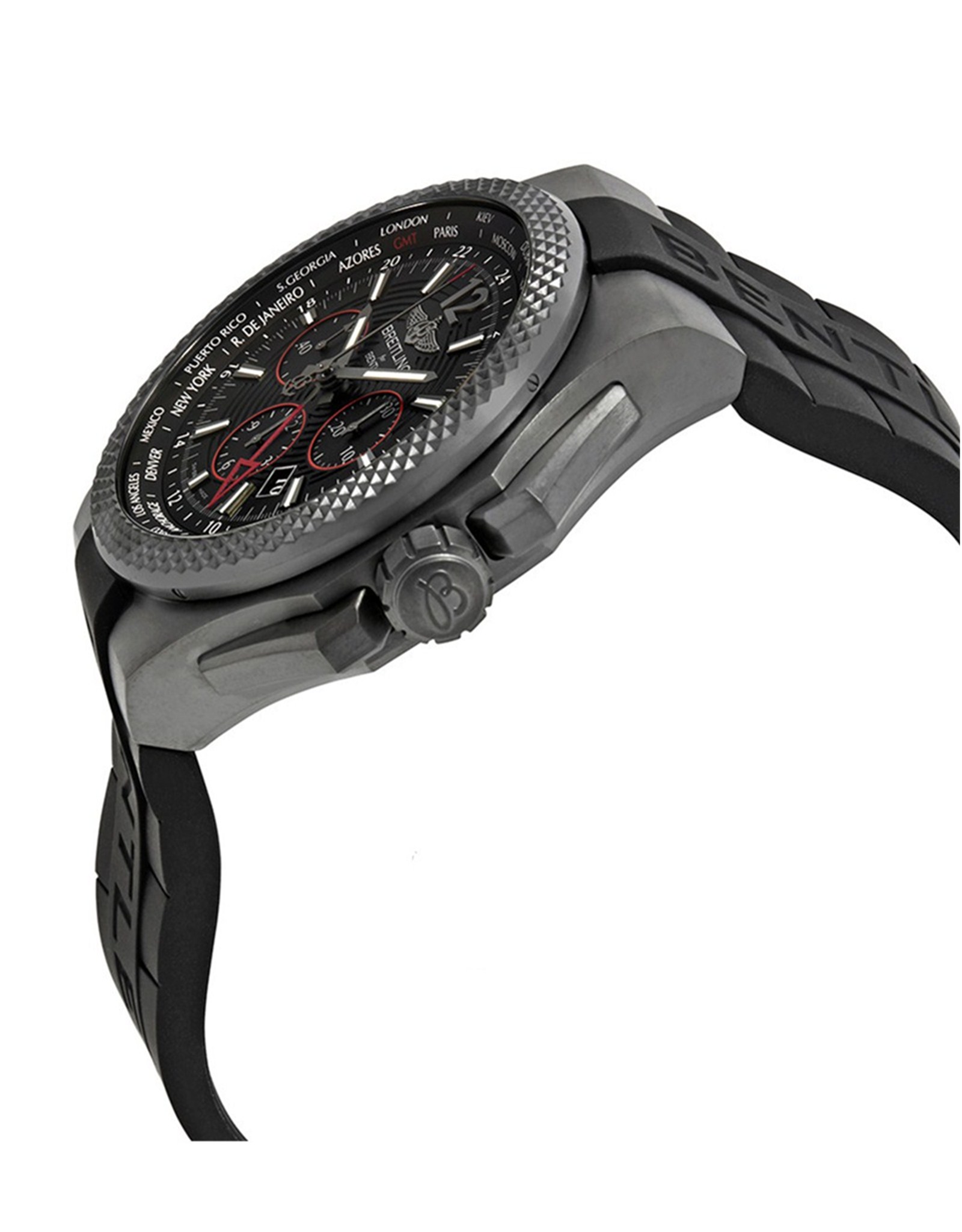 Breitling Bentley Quadrante nero Dial Diange Cnocchia Di GoMMa Vb043222 Bd69 222S V20Dsa.2 49MM-1
