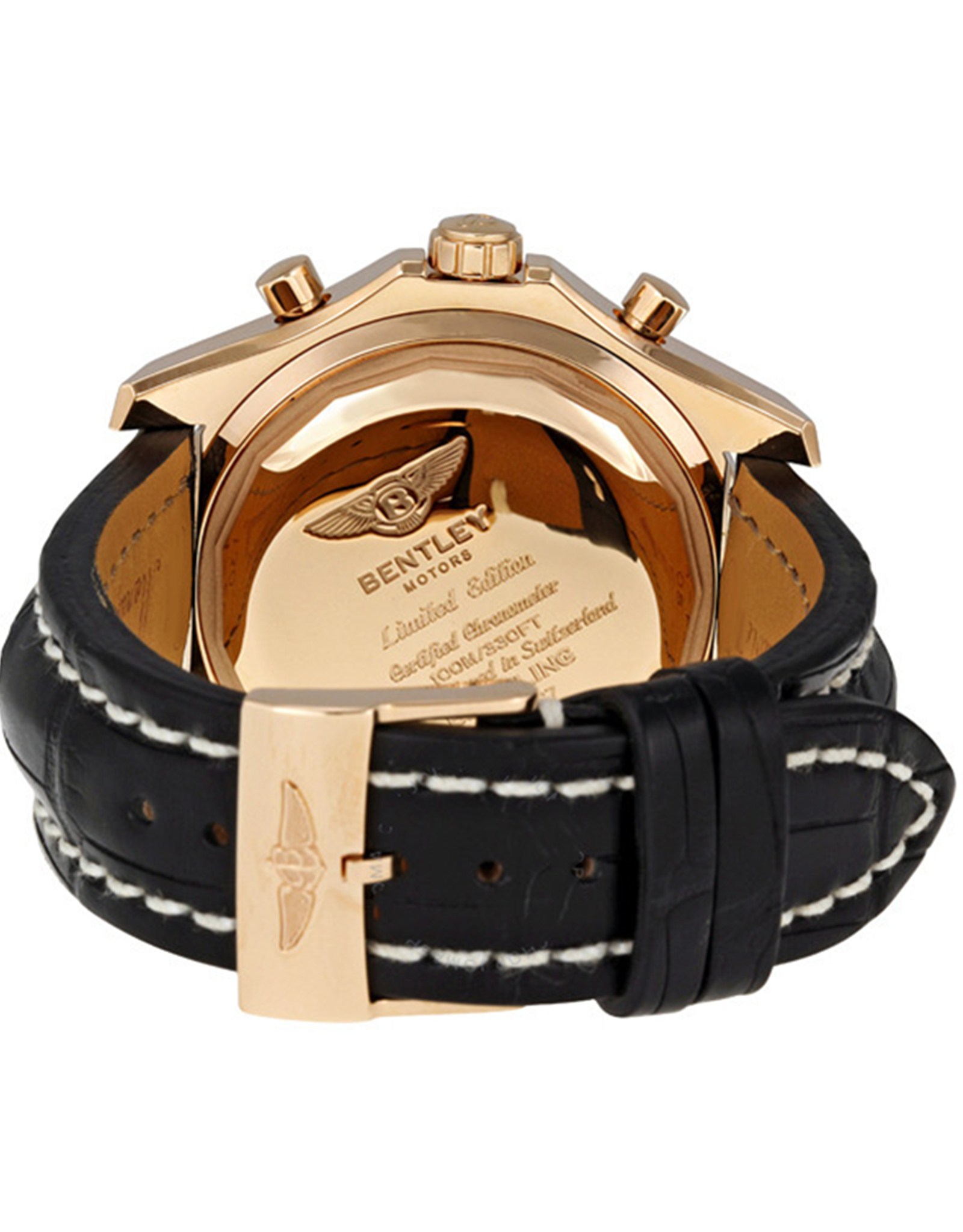 Breitling Bentley Quadrante nero Dialtura Rose Gold Case R2536712 B953Bkct 48,7 MM-1