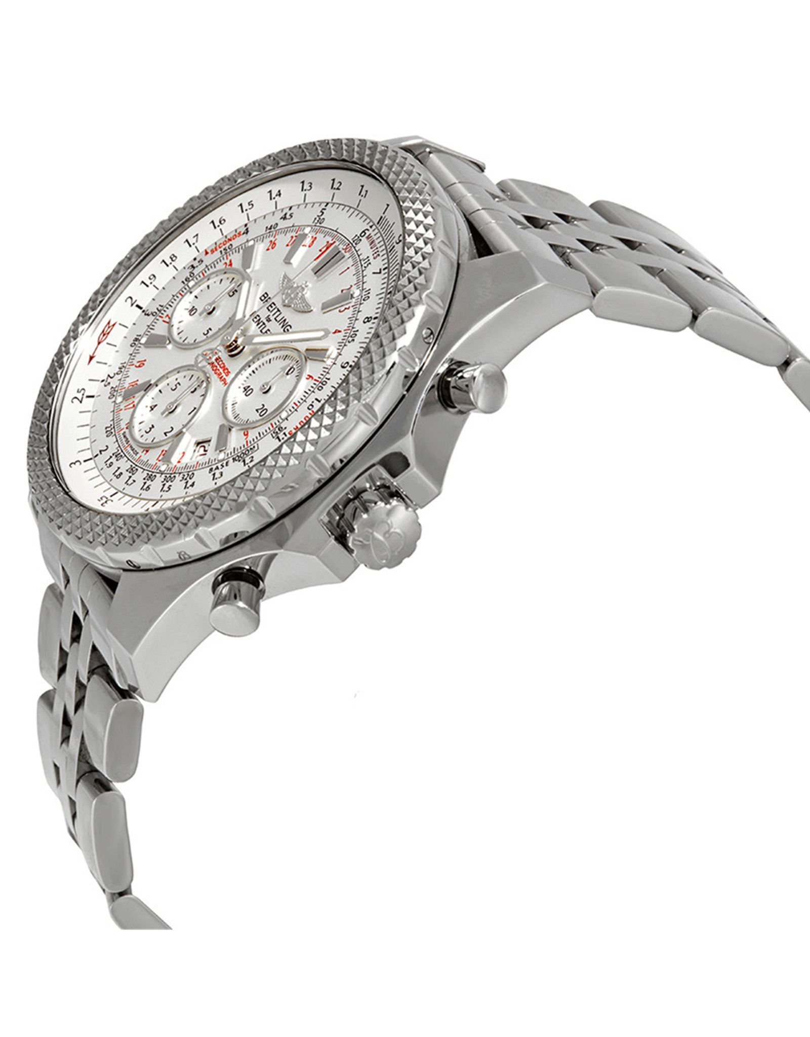 Breitling Bentley Silver Dial Dial Silver Tone Hands A2536412 G675 47,8 MM-1