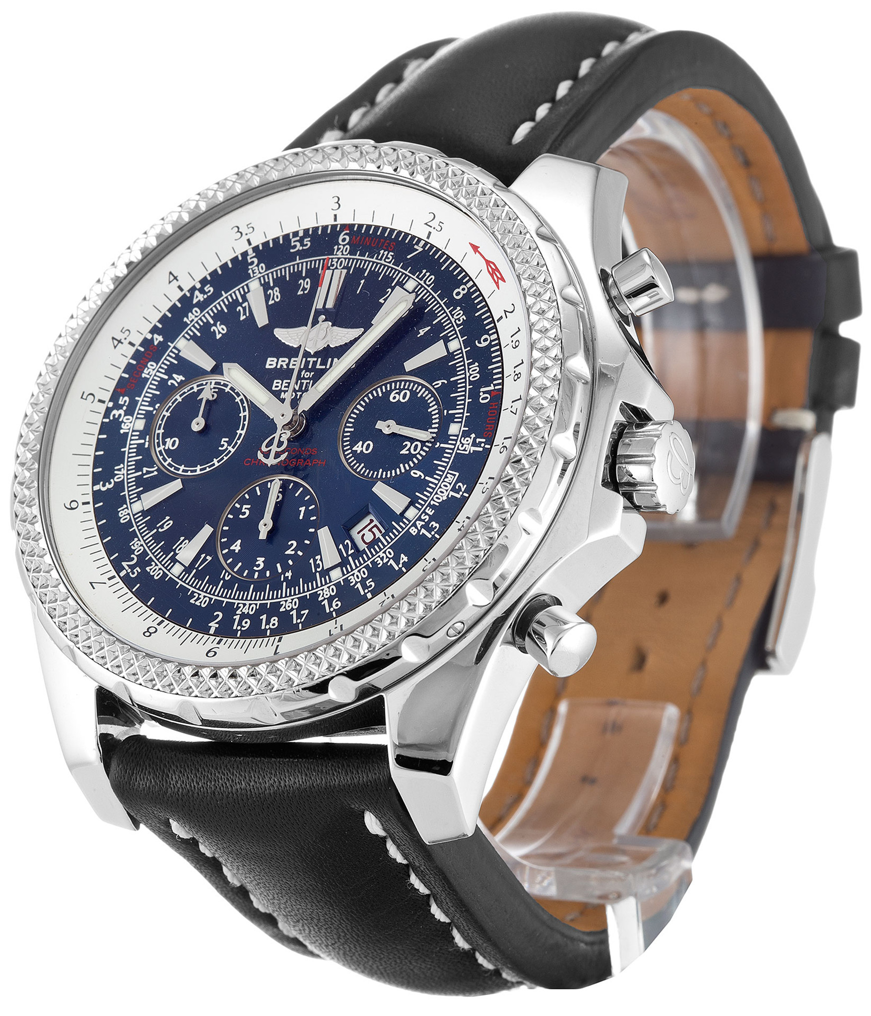 Breitling Bentley Motors Quadrante blu Diact Cinghia A25362 48MM-1