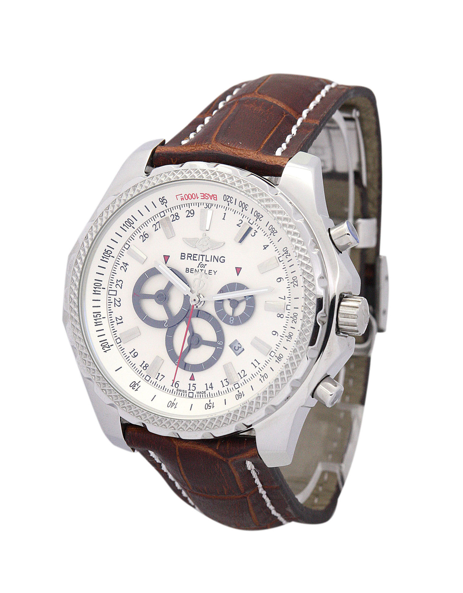 Breitling Bentley Gt Quadrante bianco Number Marker A13362 44,8 MM-1