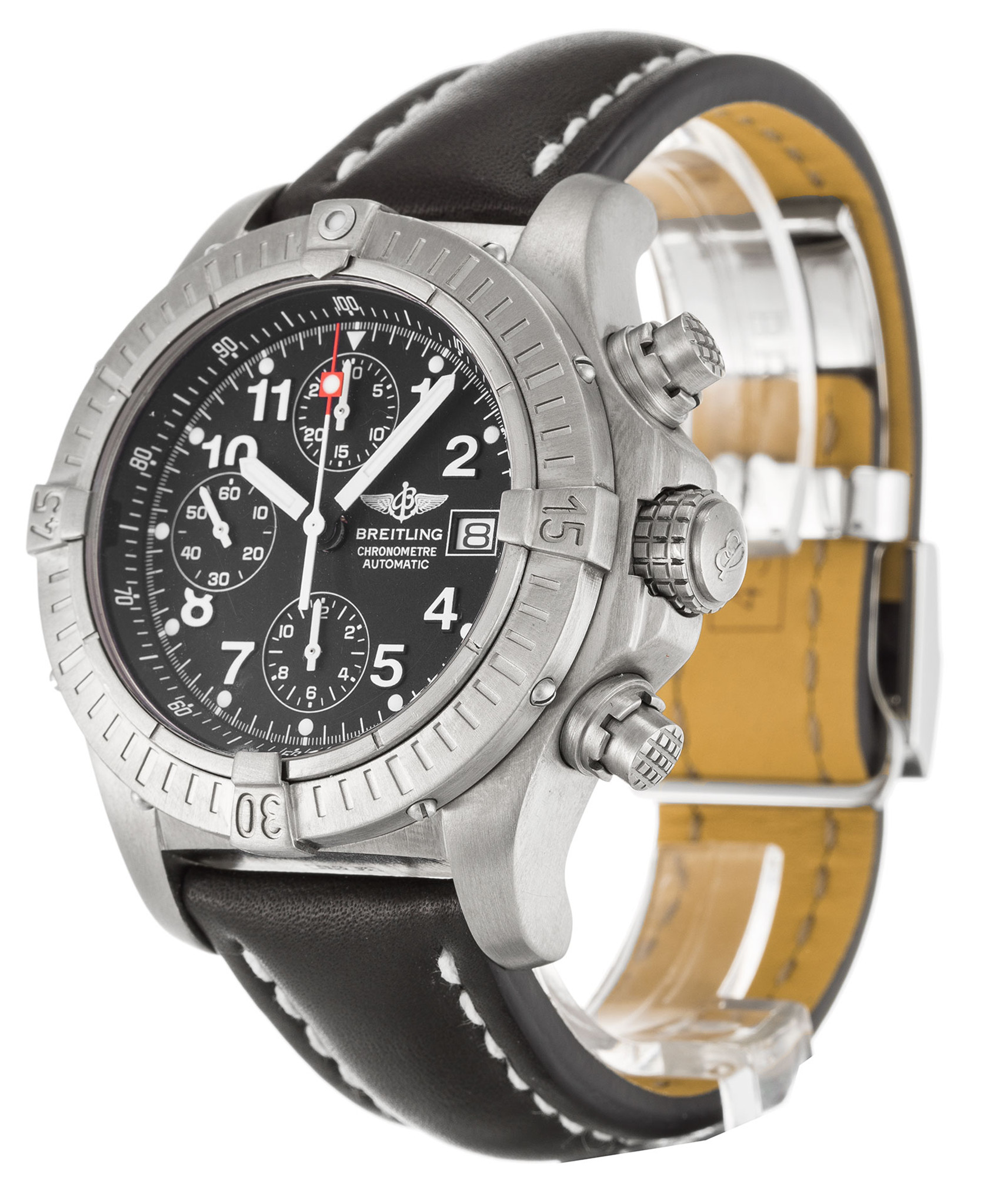 Breitling Chrono Avenger Quadrante nero Diact Cink E13360 44MM-1