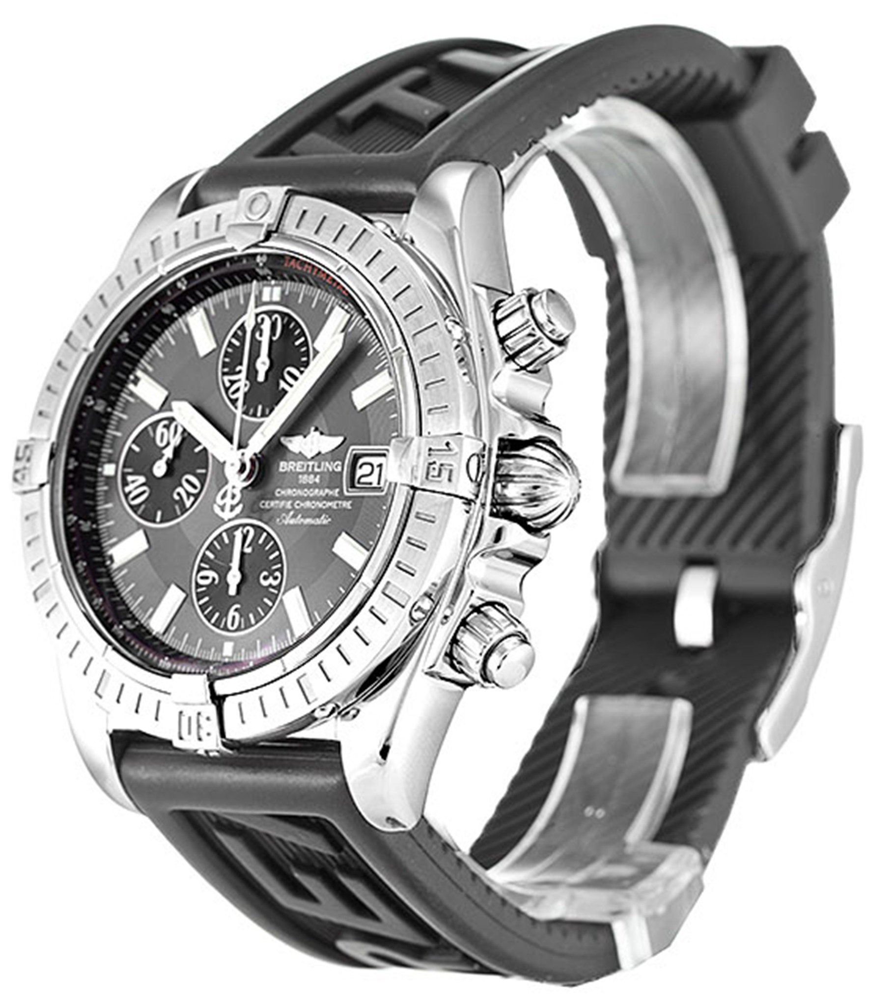 Breitling Chronomat Evolution Quadrante nero Stick Marker A13356 43,7 MM-1