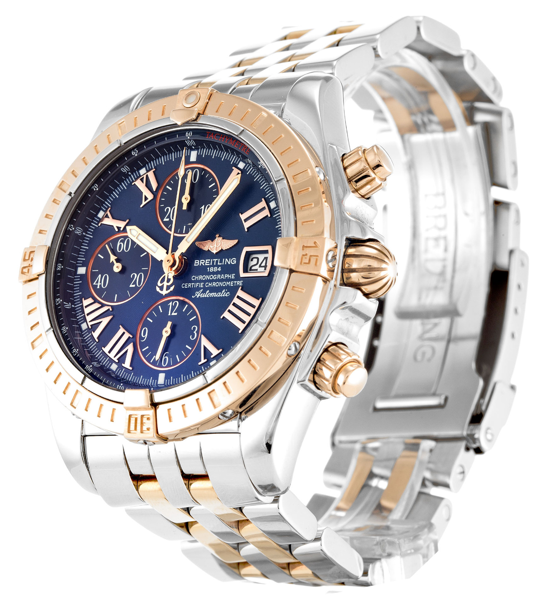 Breitling Cronomat Evolution Quadrante nero Diar Roman Marker C13356 43,7 MM-1
